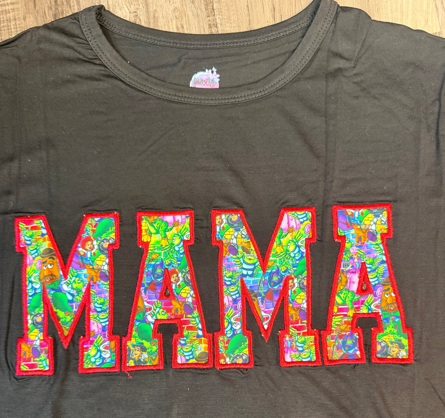 Toys on the Block Embroidered Mama Tee