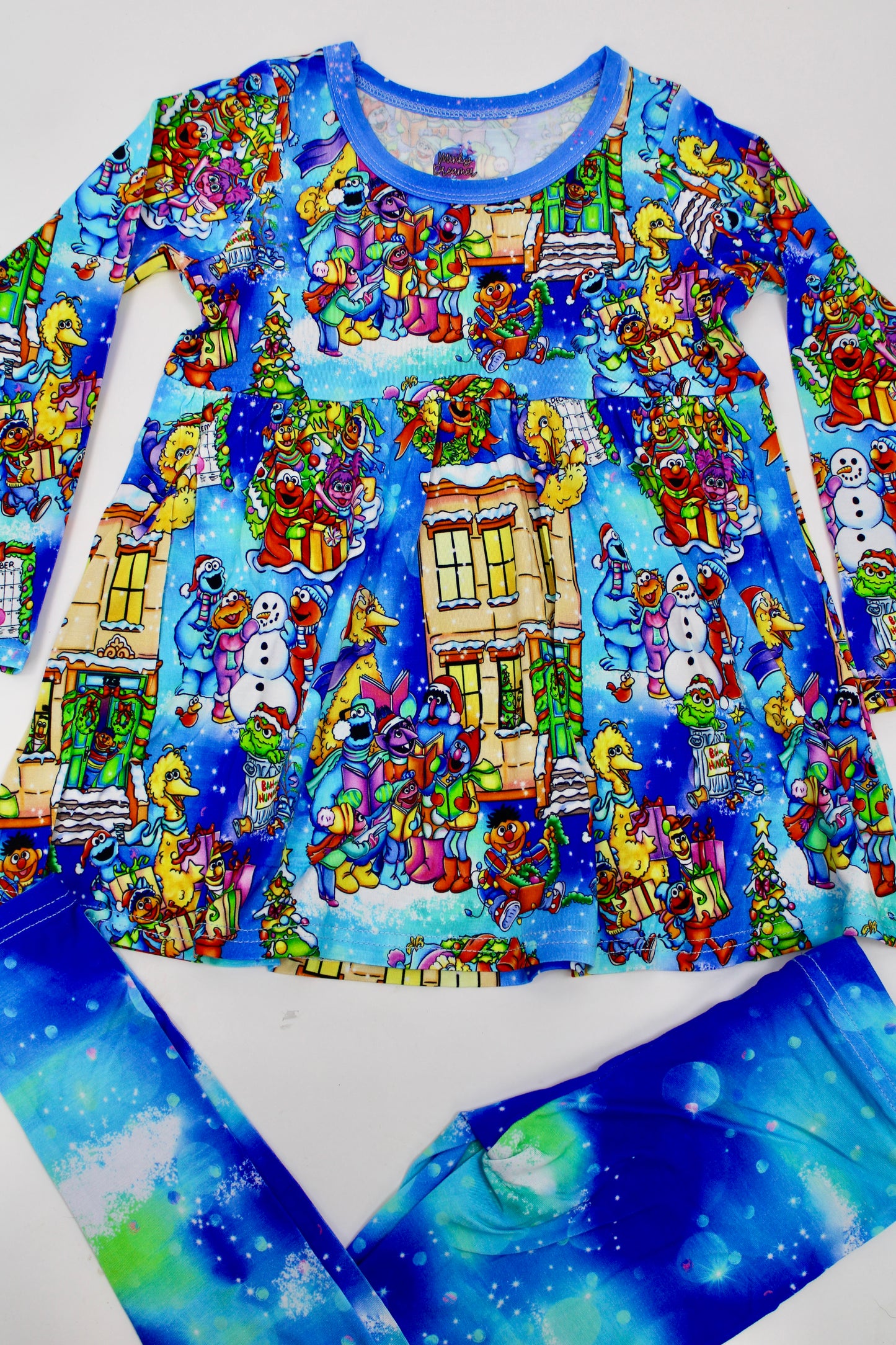 Jolly Neighborhood Christmas Peplum Set