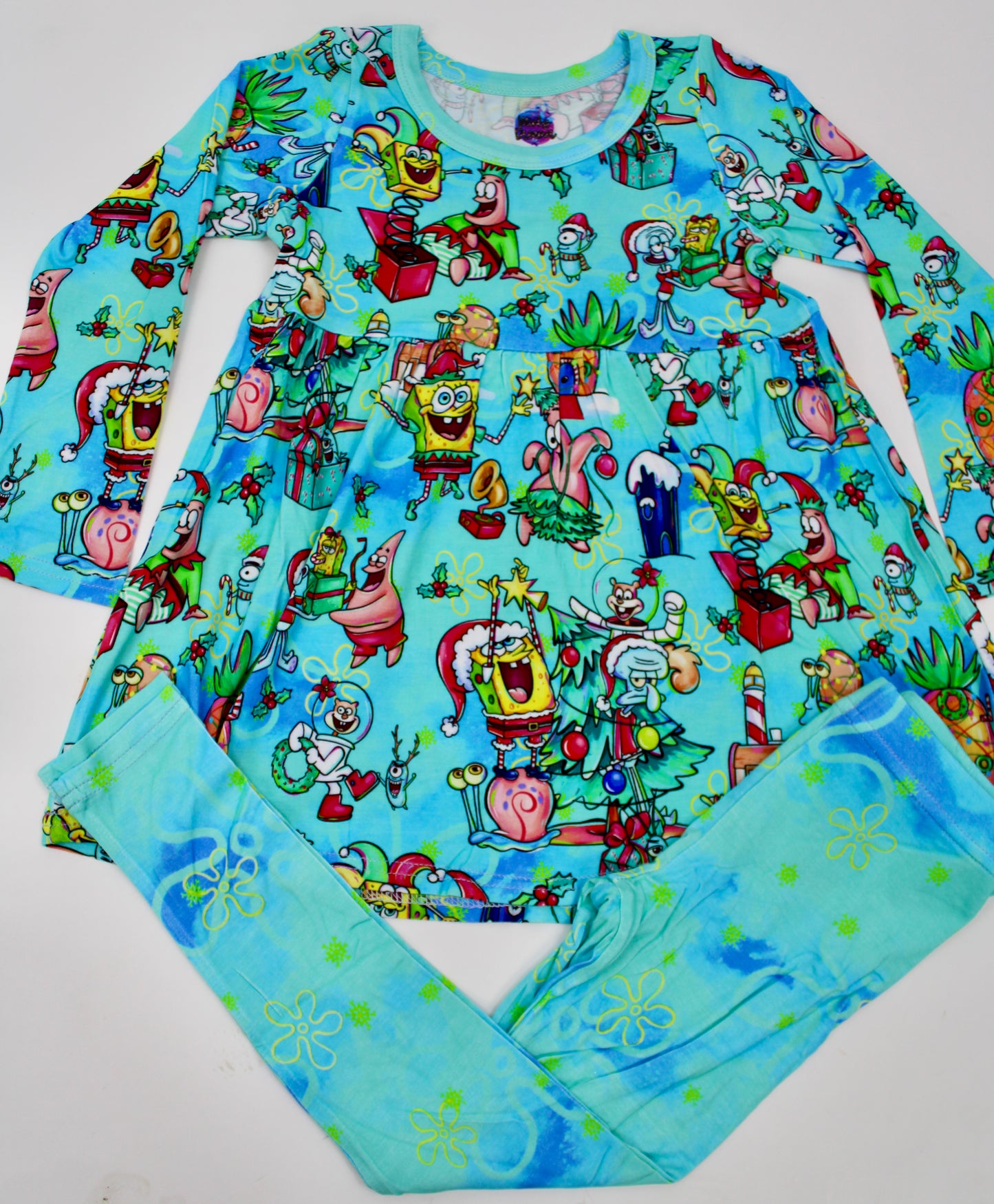 Undersea Jingle Joy Long Sleeve Peplum Set