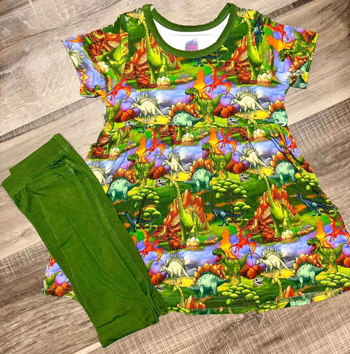 Dino Days Peplum Set