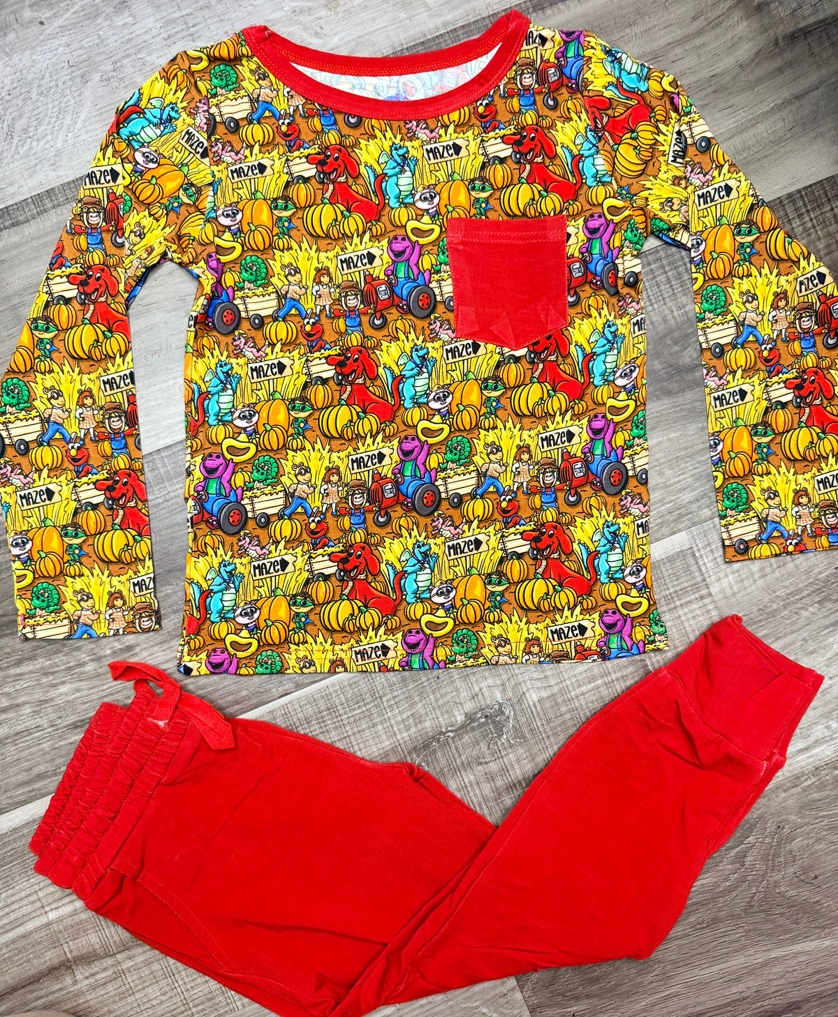 Pumpkin Patch Pals Long Sleeve Pocket Tee and Joggers