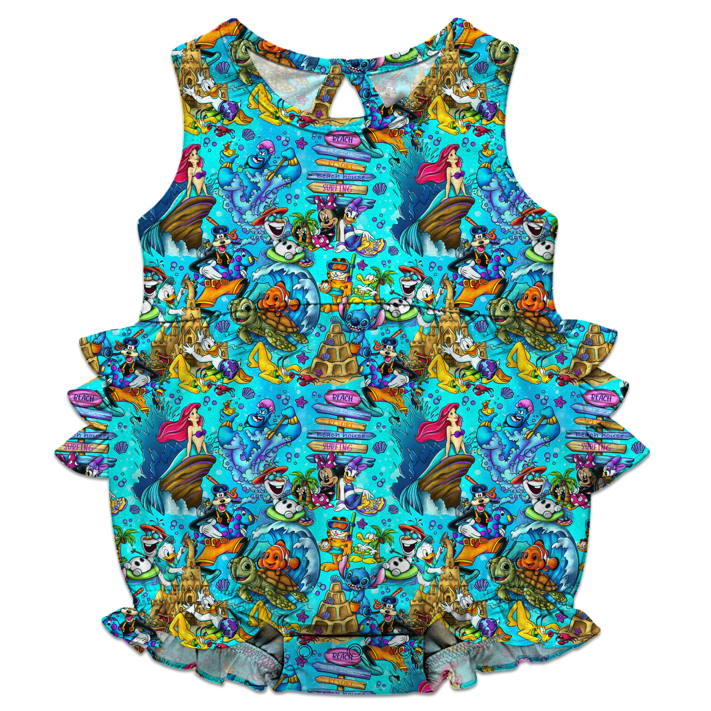 Beach Party Pals Ruffle Bubble