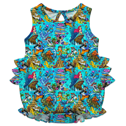 Beach Party Pals Ruffle Bubble