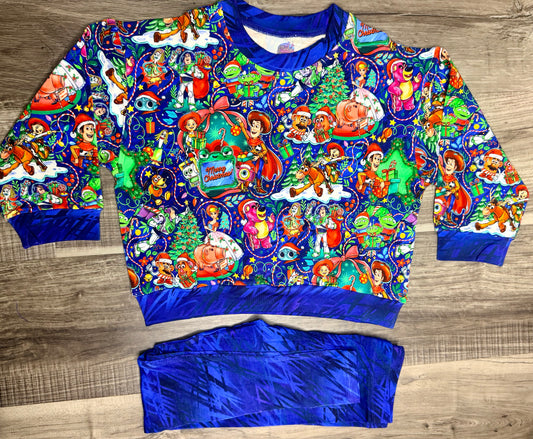 Christmas & Beyond Terry Crew & Leggings Set