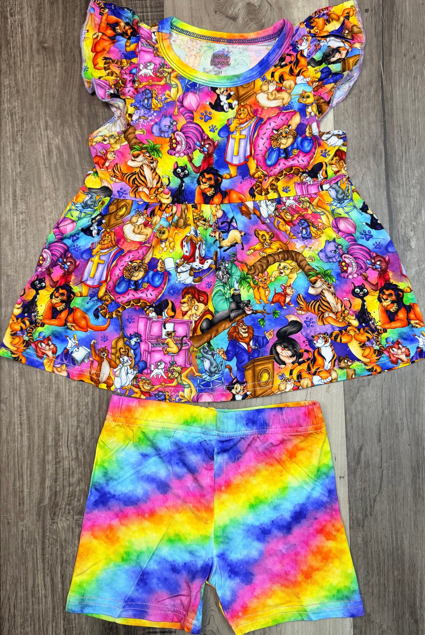 Purrfectly Fancy Peplum & Shorts