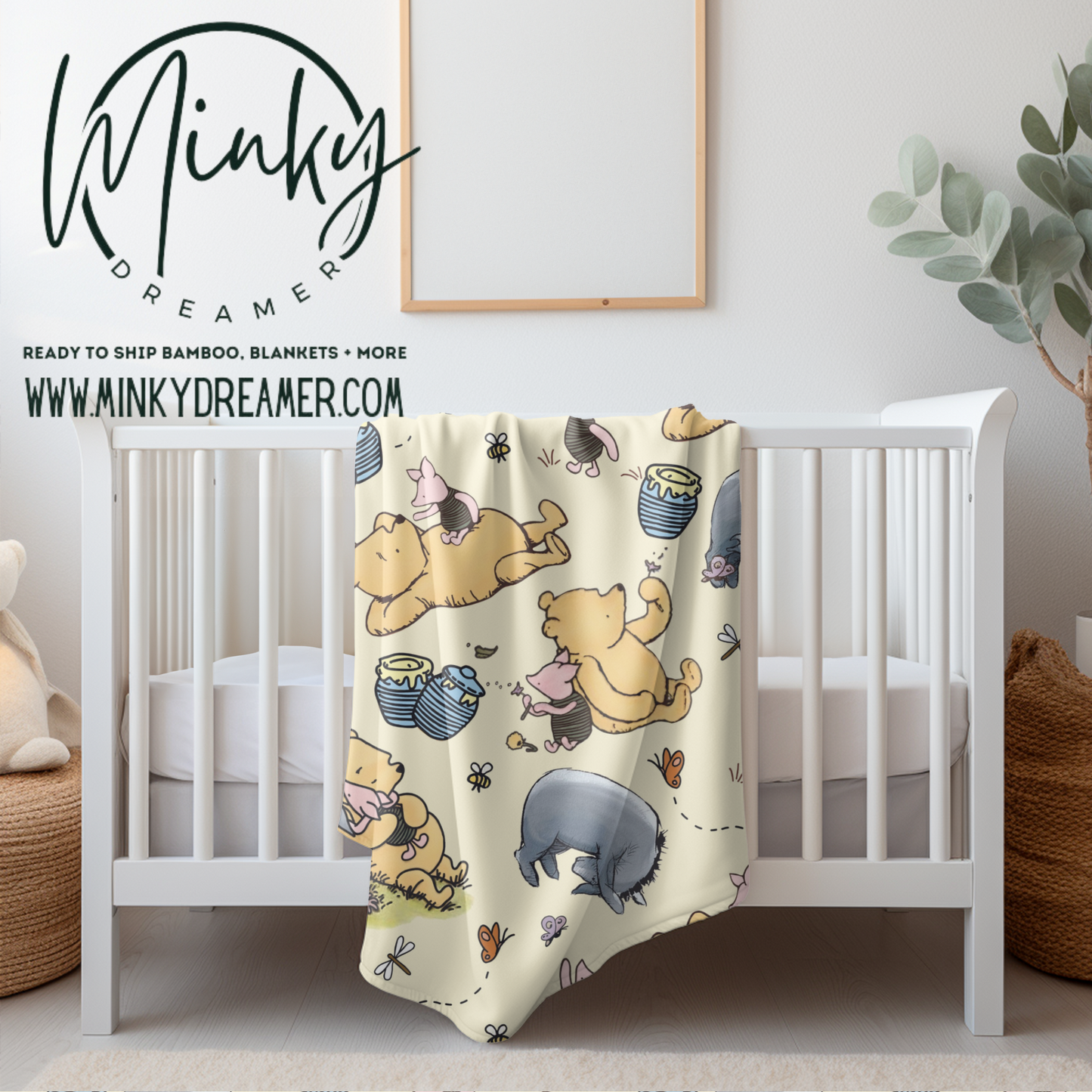 30x40 Classic Bear Silk Touch  Minky