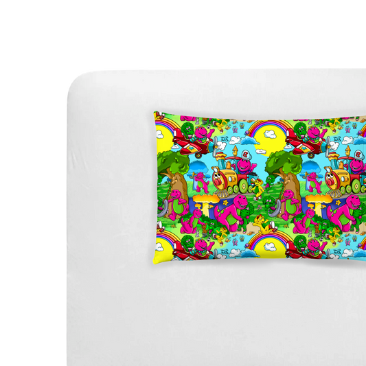 Friendly Purple Dinosaur Pillowcase