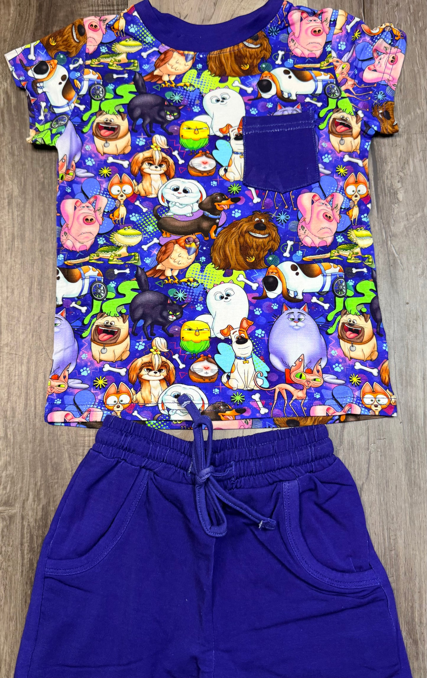 Unleashed & Unsupervised Pocket Tee & Terry Shorts