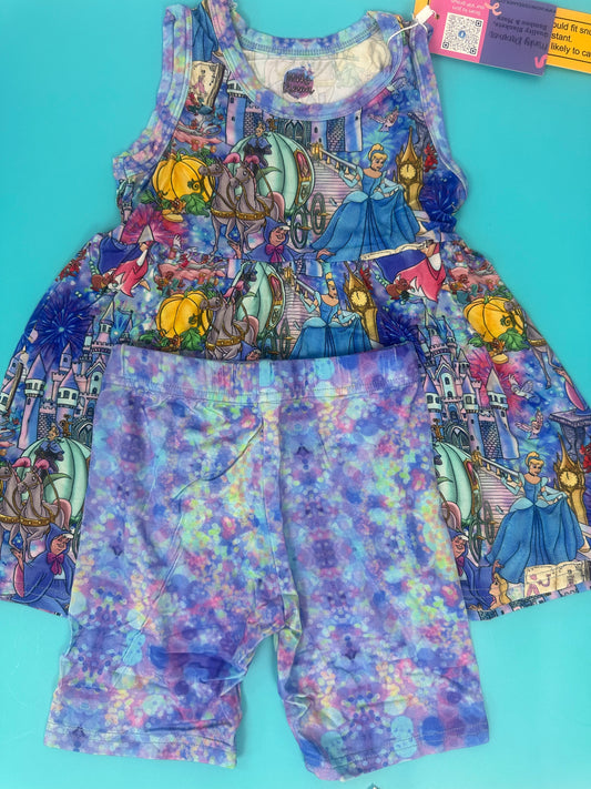 Midnight Magic Sleeveless Peplum Set