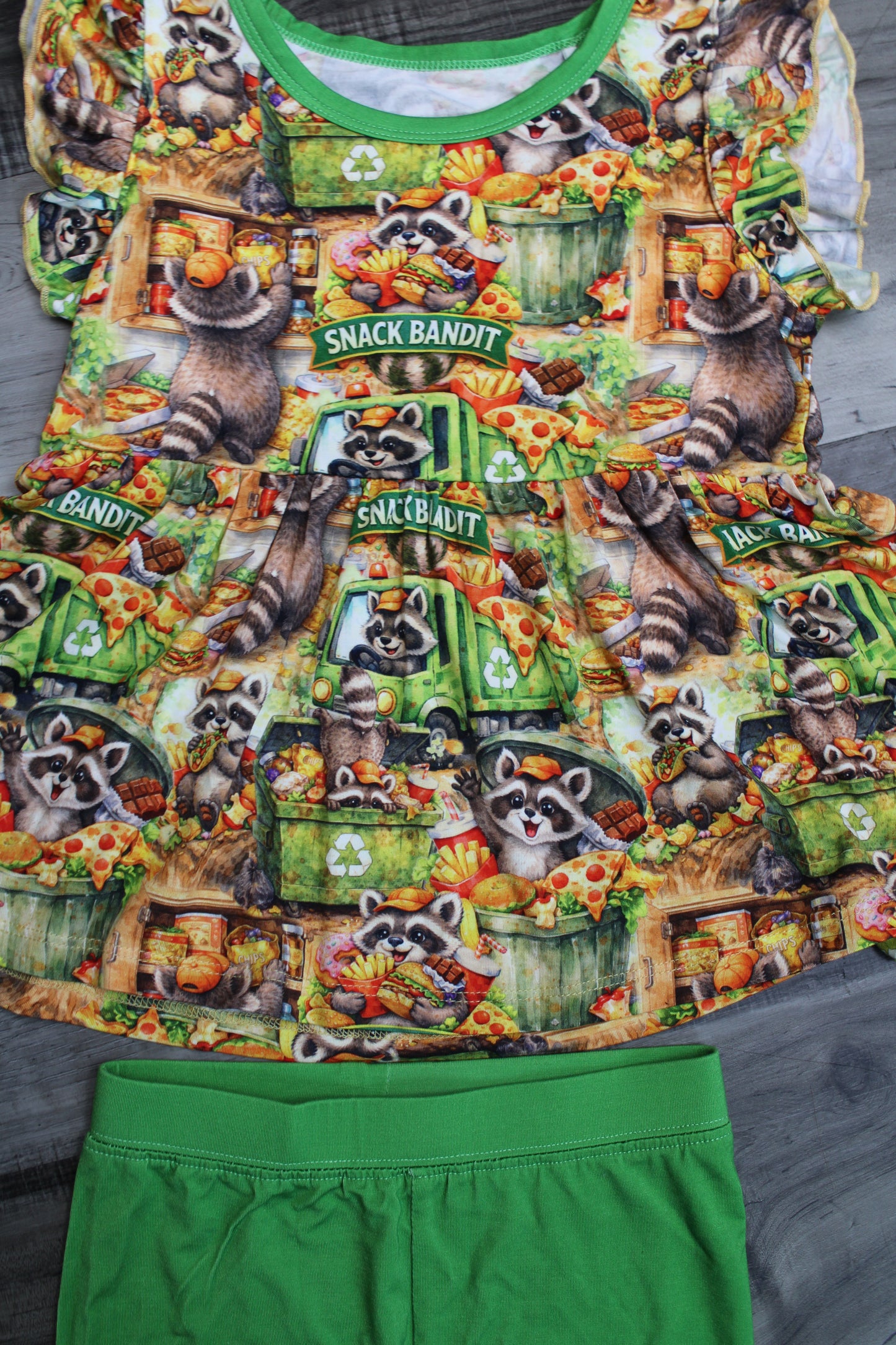 Snack Bandit Peplum & Shorts