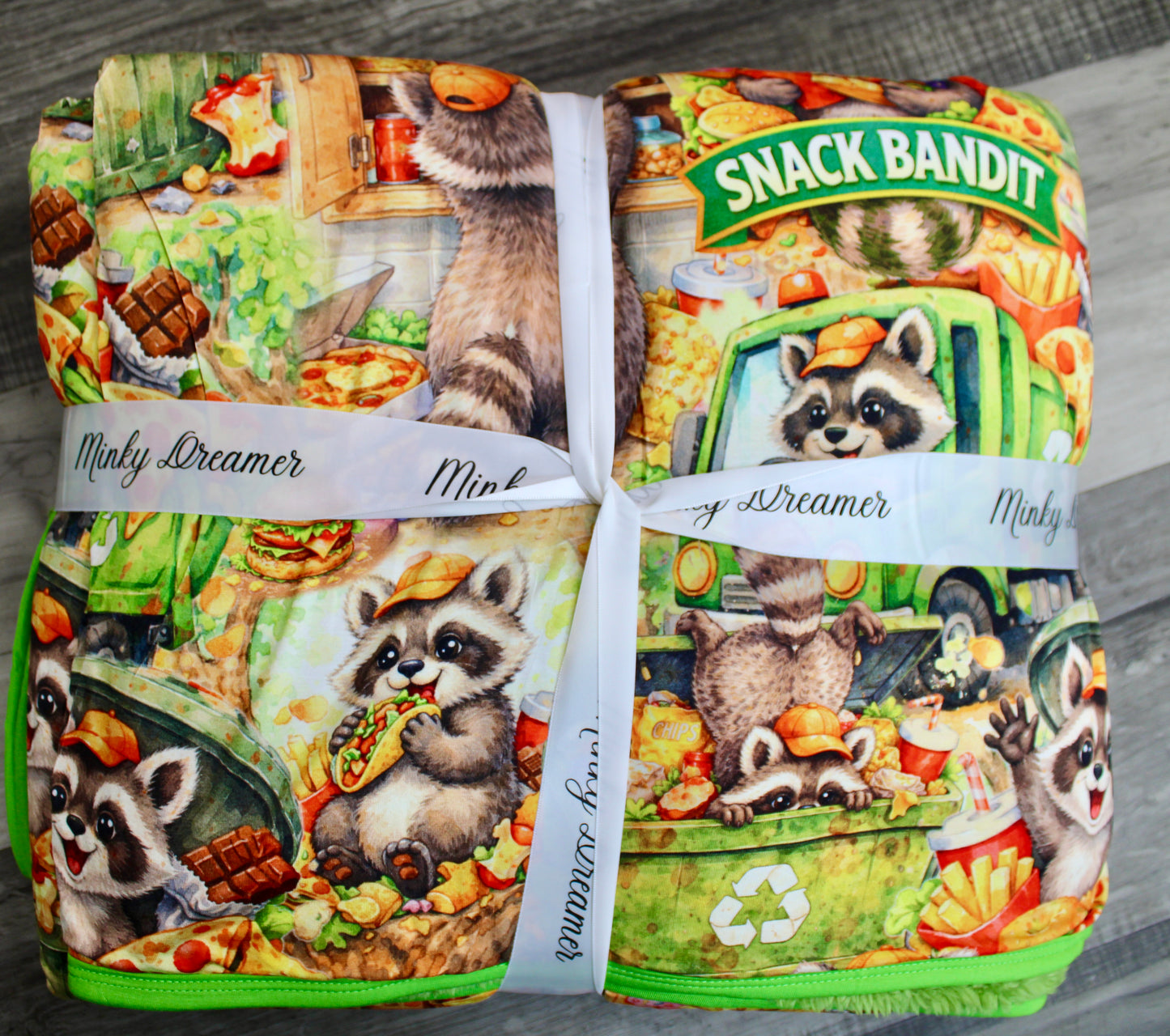 Snack Bandit 60x80 Bamboo Plush