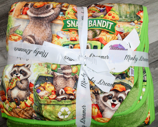 Snack Bandit 60x80 Bamboo Plush