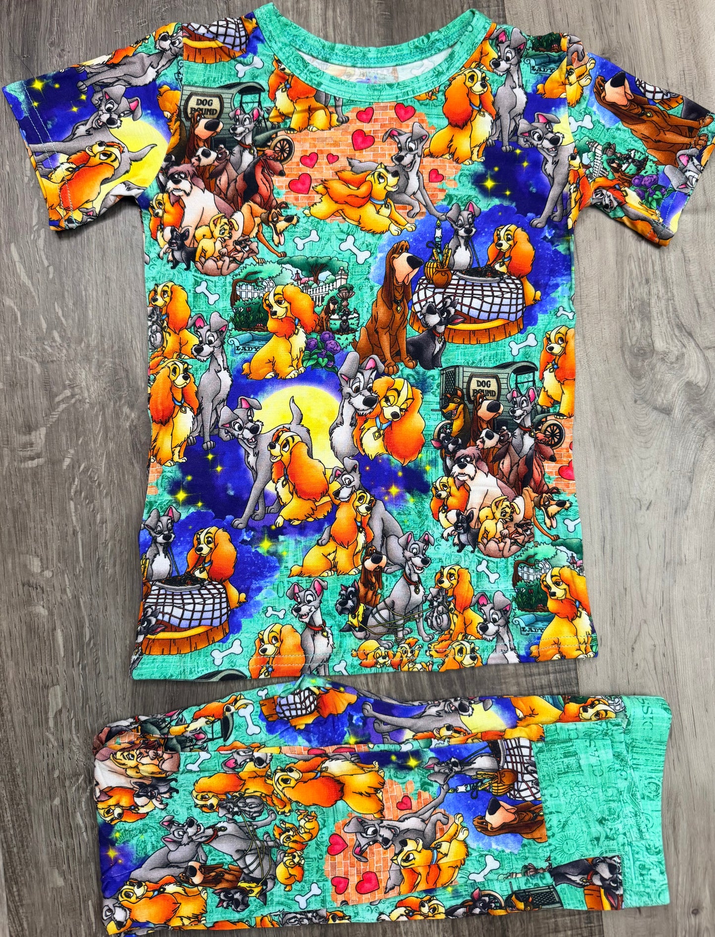 Candlelit Canines Short Sleeve & Pants