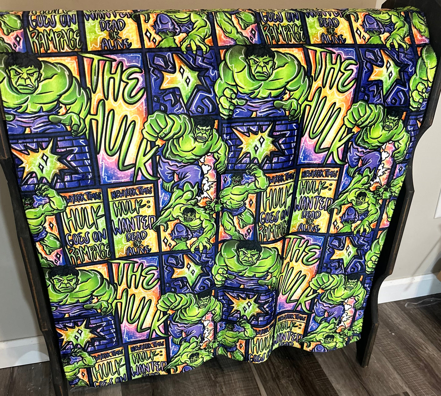 30x40 Green Man Silk Touch Minky