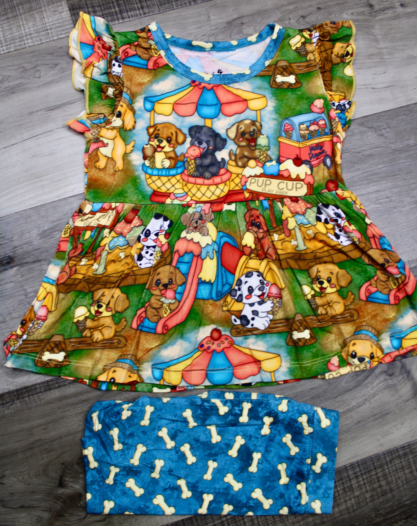 Bark Park Peplum and Shorts