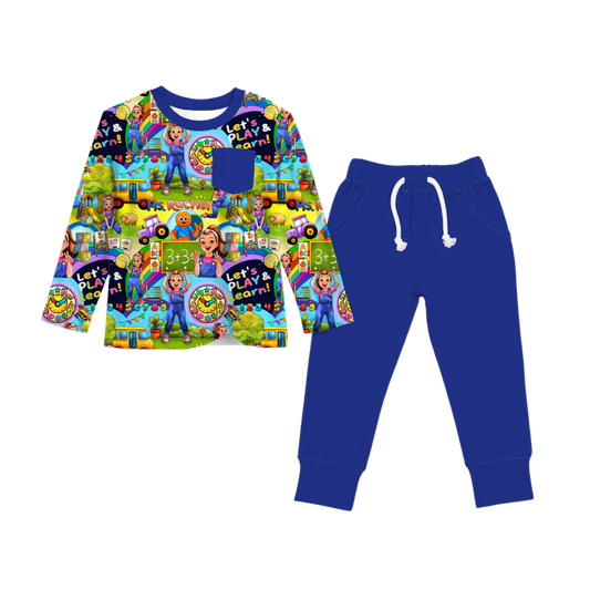 First Words Fun Pocket Tee and Joggers