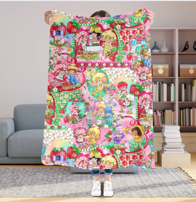 Strawberry Girl 50x60 Plush Blanket #17