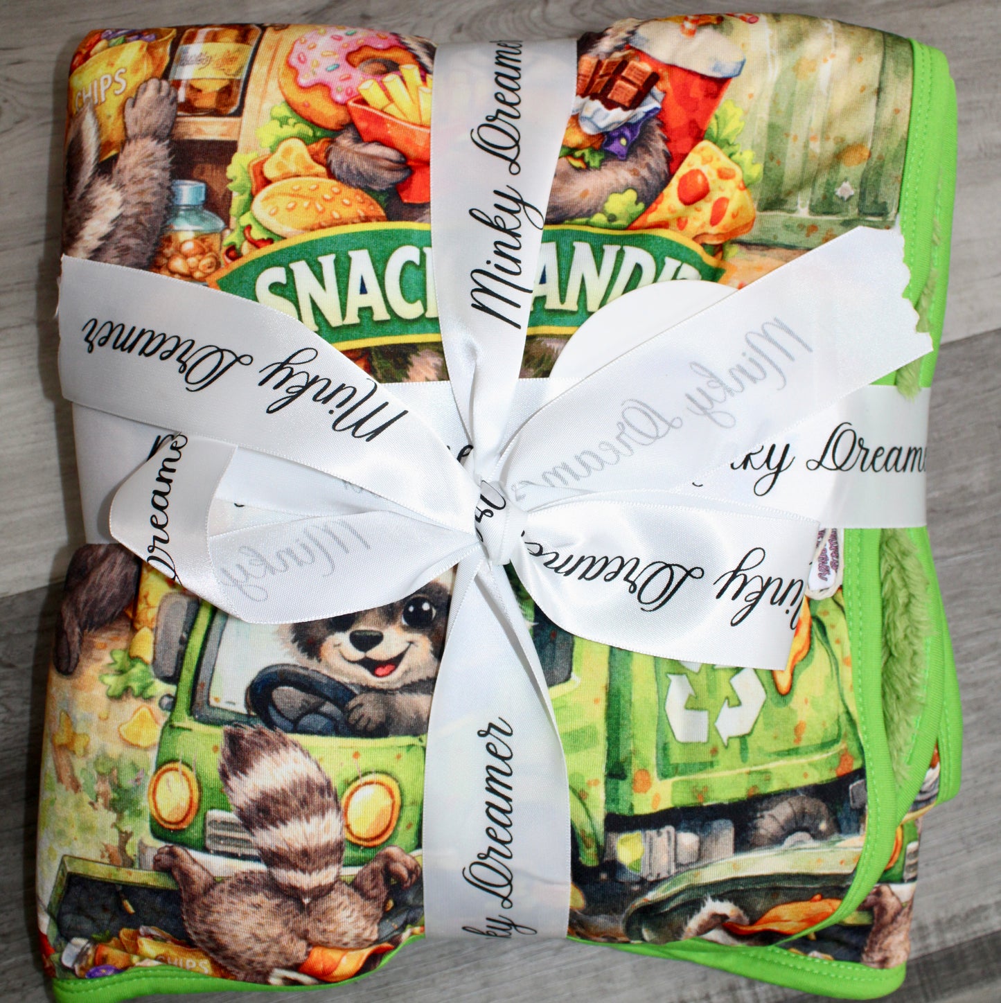 Snack Bandit 30x40 Bamboo Plush