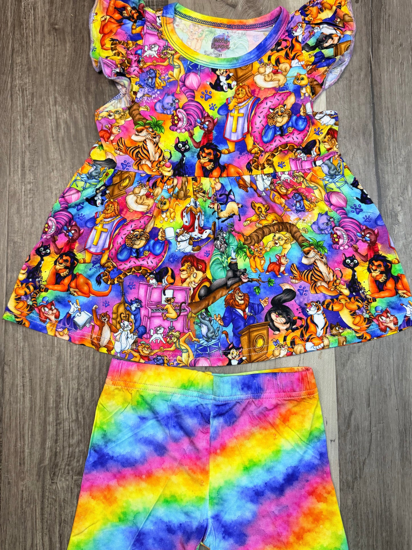 Purrfectly Fancy Peplum & Shorts