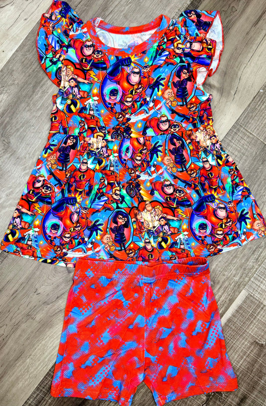Super Family Peplum Set