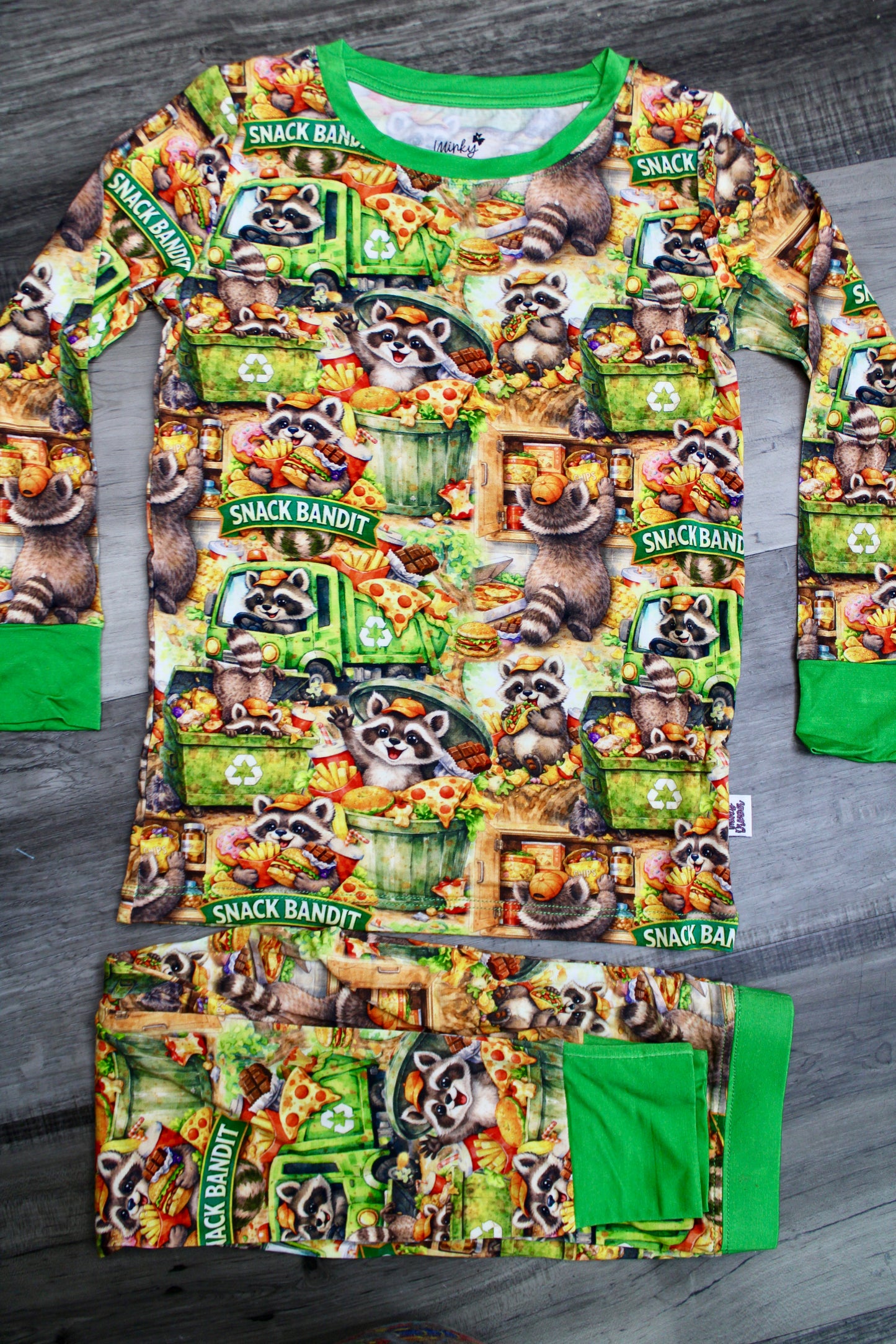 Snack Bandit 2 Piece Long Sleeve Set