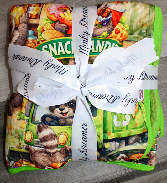 Snack Bandit 30x40 Bamboo Plush