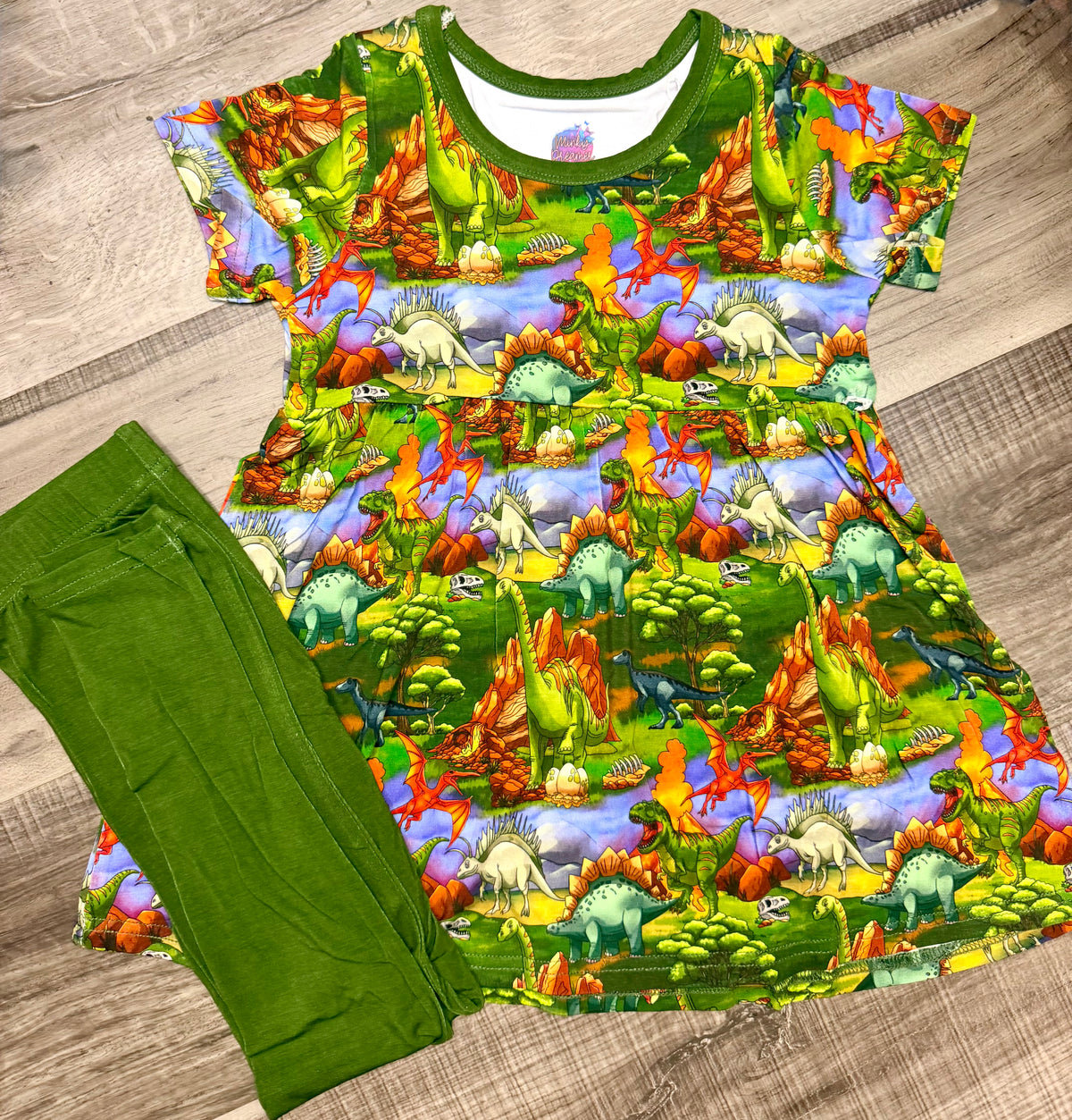 Dino Days Peplum Set