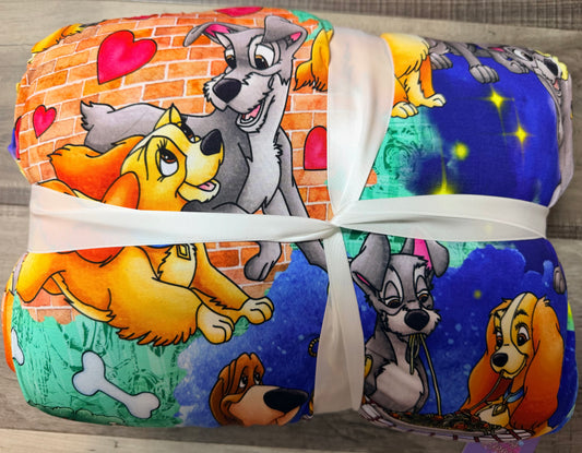 Candlelit Canines 60x80 Bamboo Plush