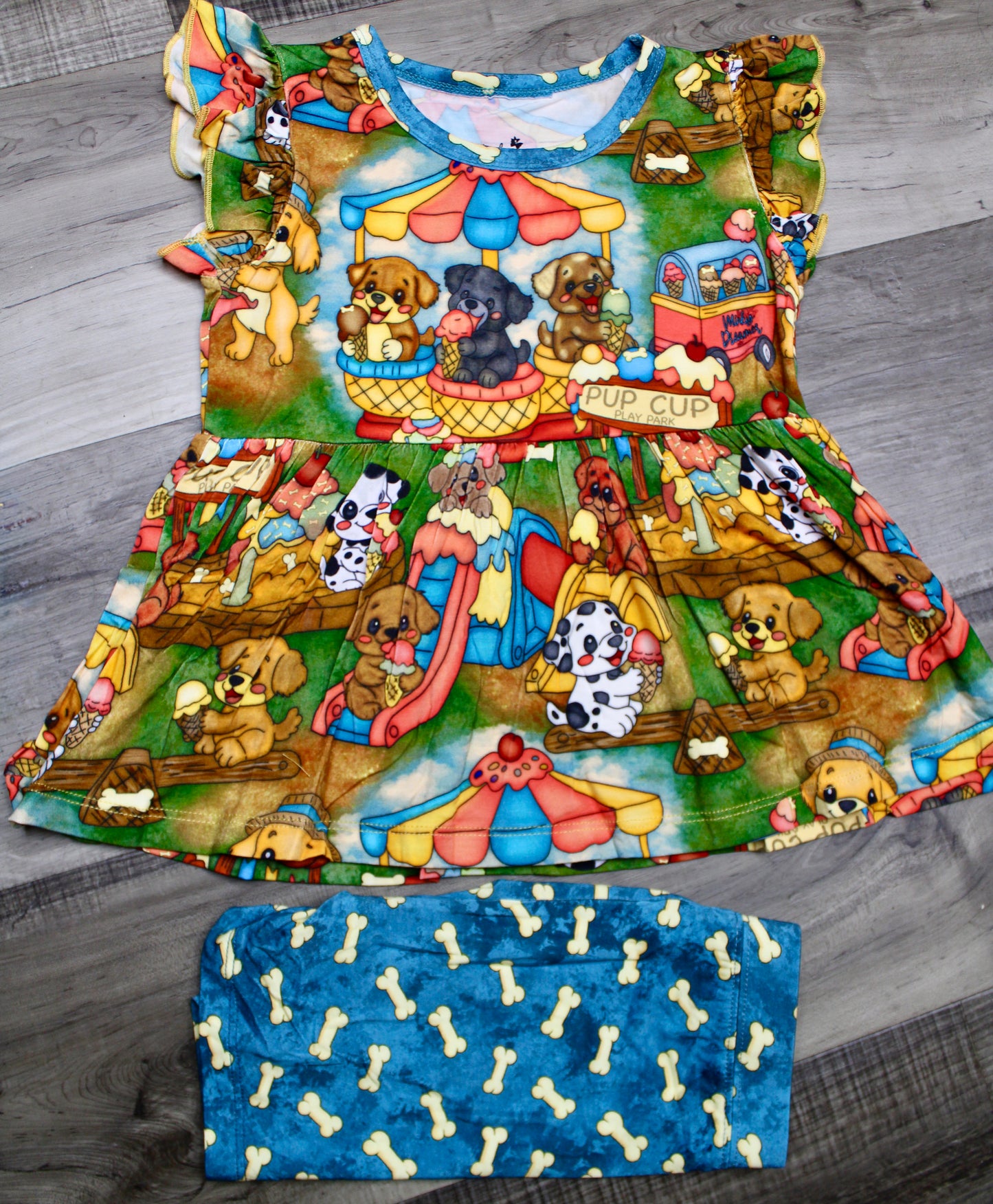 Bark Park Peplum and Shorts