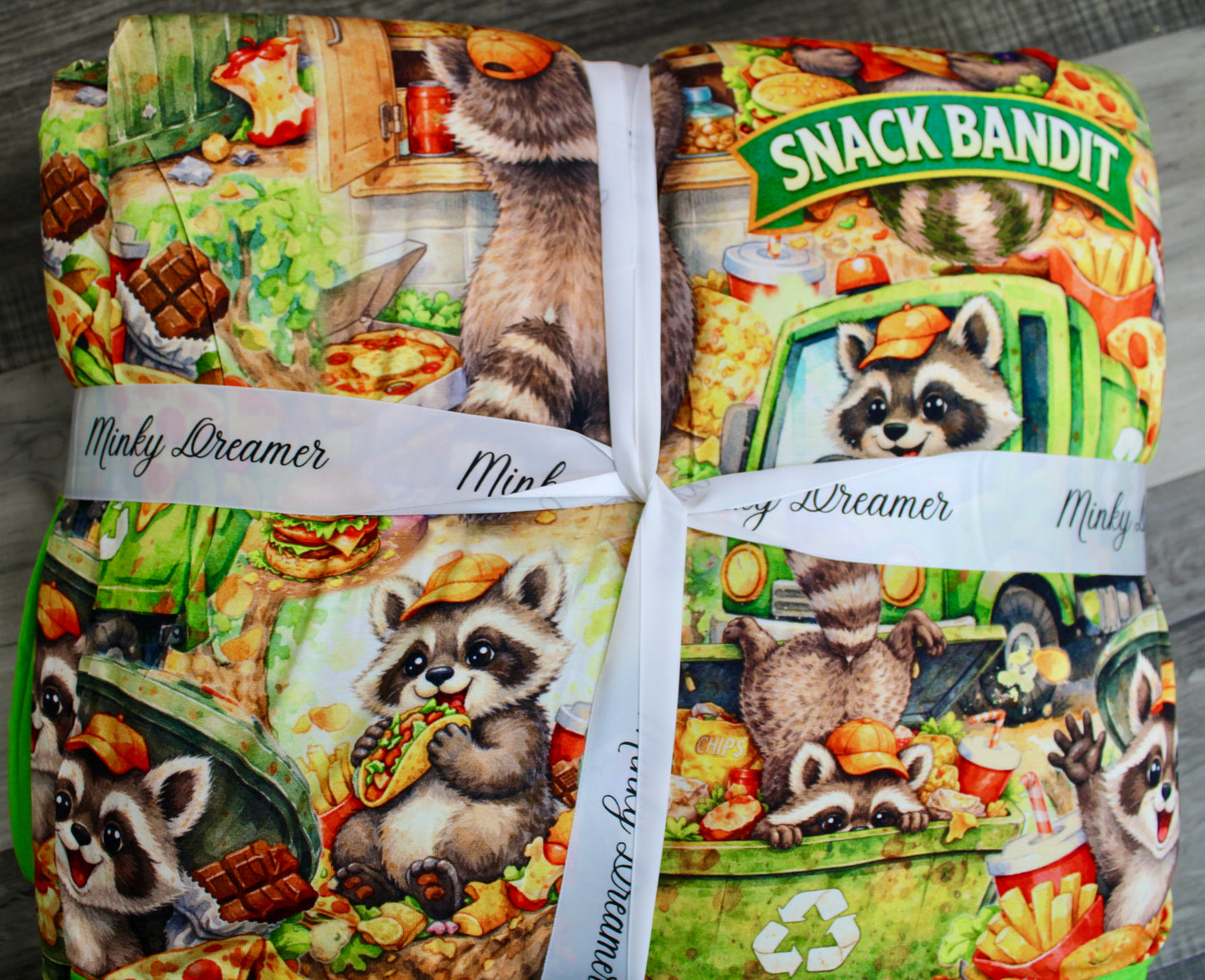 Snack Bandit 60x80 Bamboo Plush