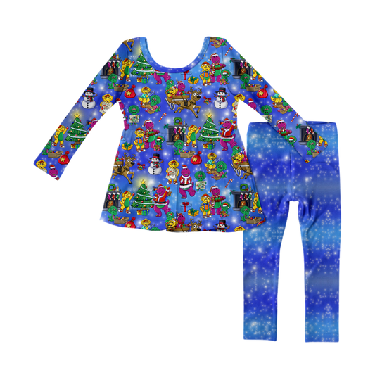 Super Dee Duper Christmas Peplum Set