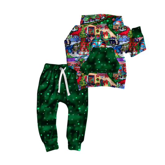 Ka-Chow Christmas Terry Hoodie and Jogger Set