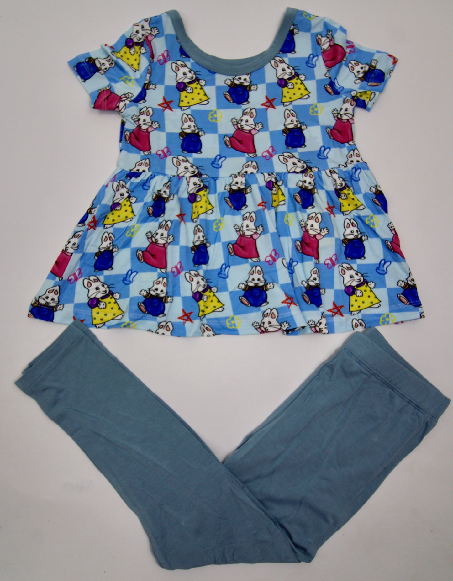 90s bunny friends peplum set