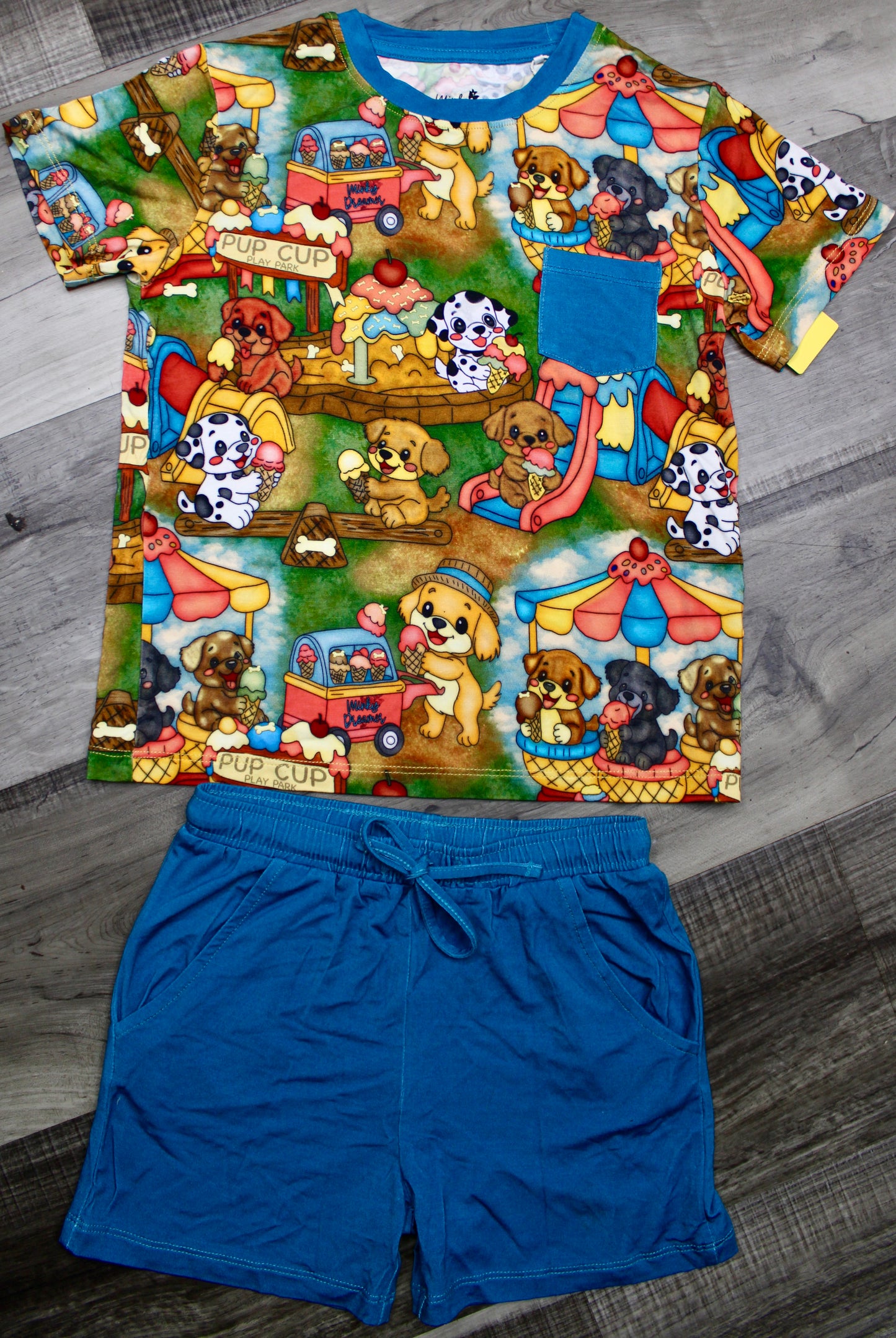 Bark Park Pocket Tee and Shorts