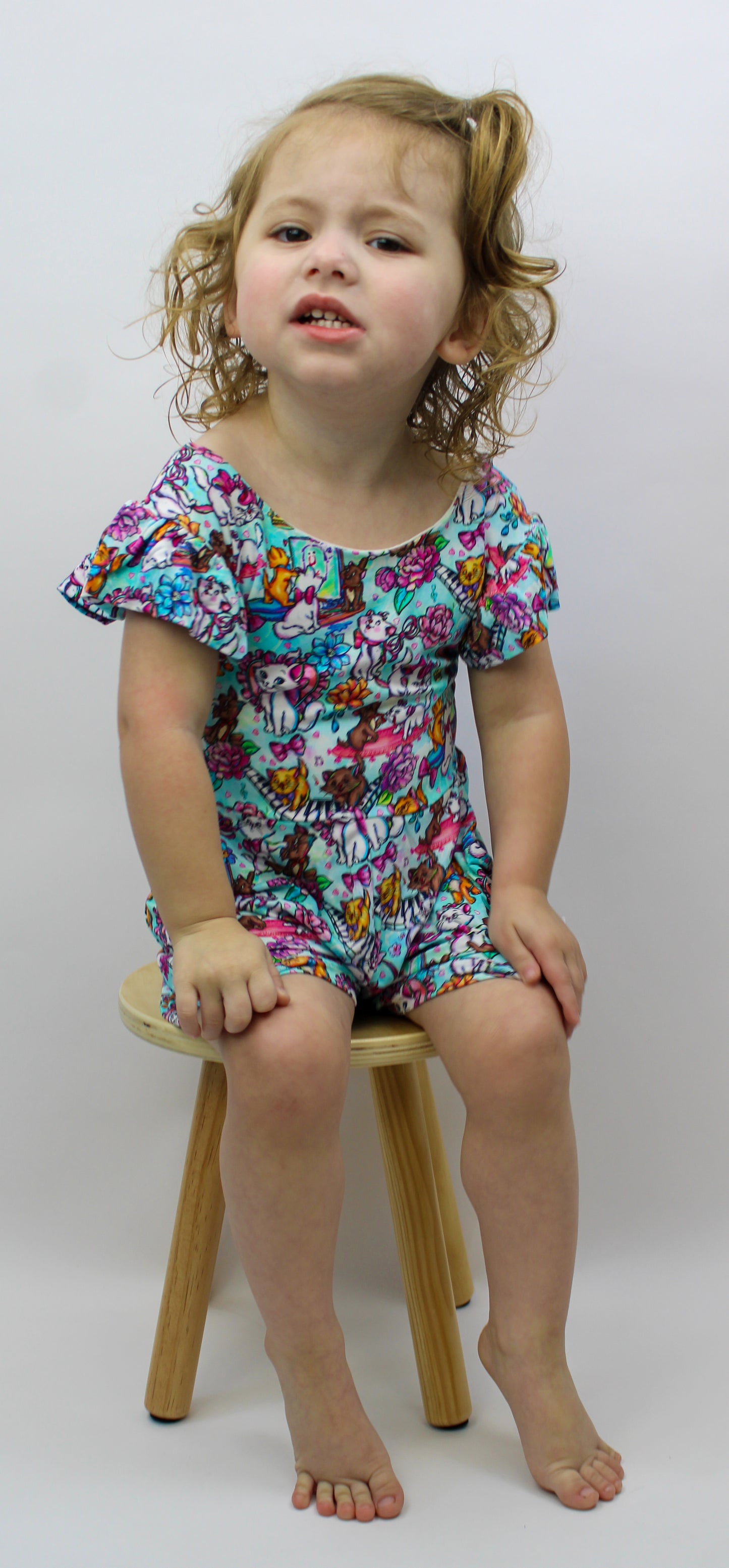 Everyone wants to be a cat short romper