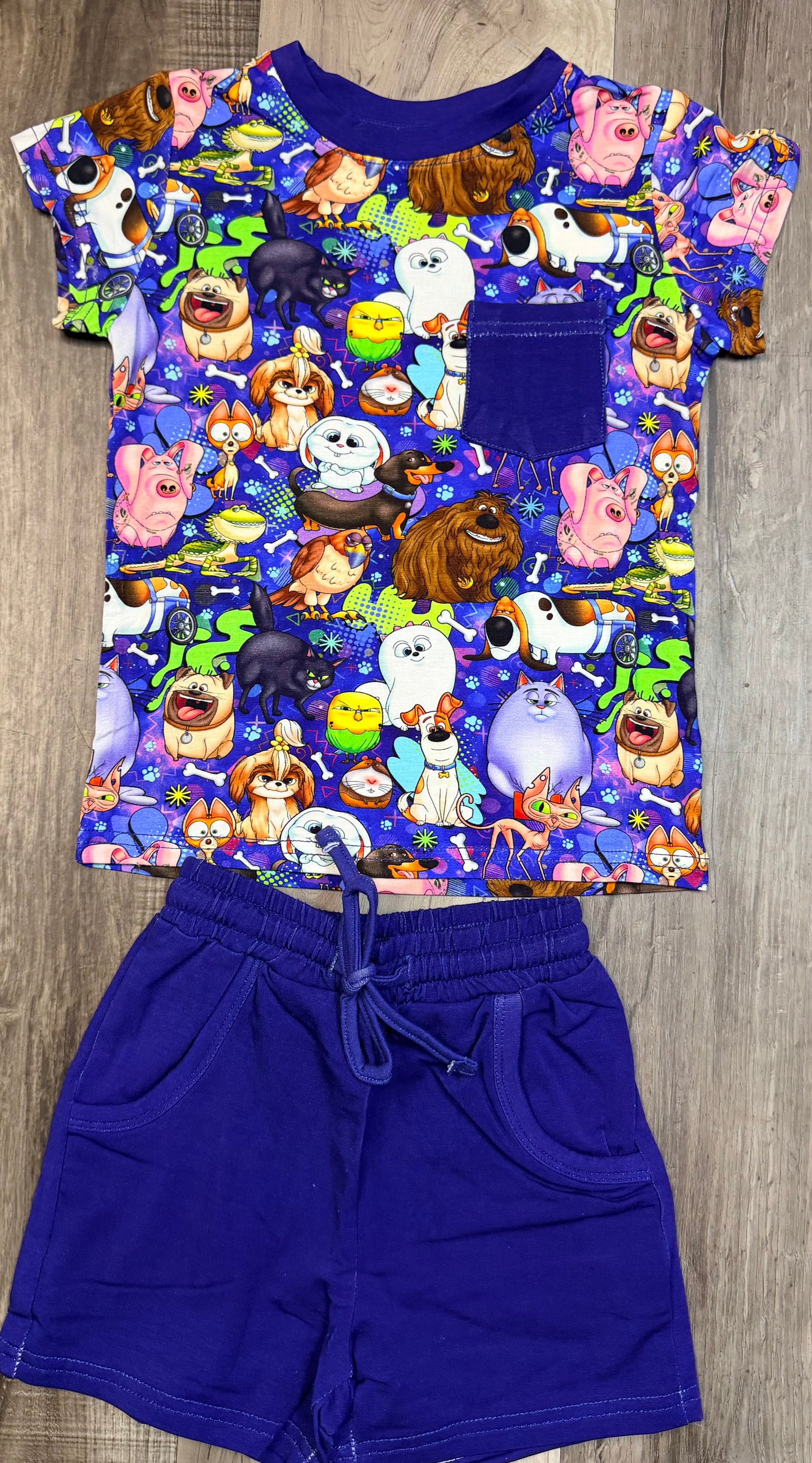 Unleashed & Unsupervised Pocket Tee & Terry Shorts