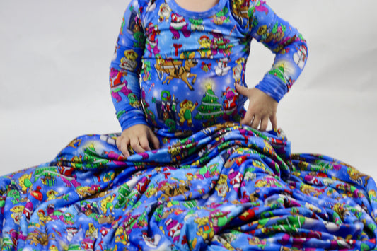 Imagination Dino’s Magical Christmas Bamboo Blanket