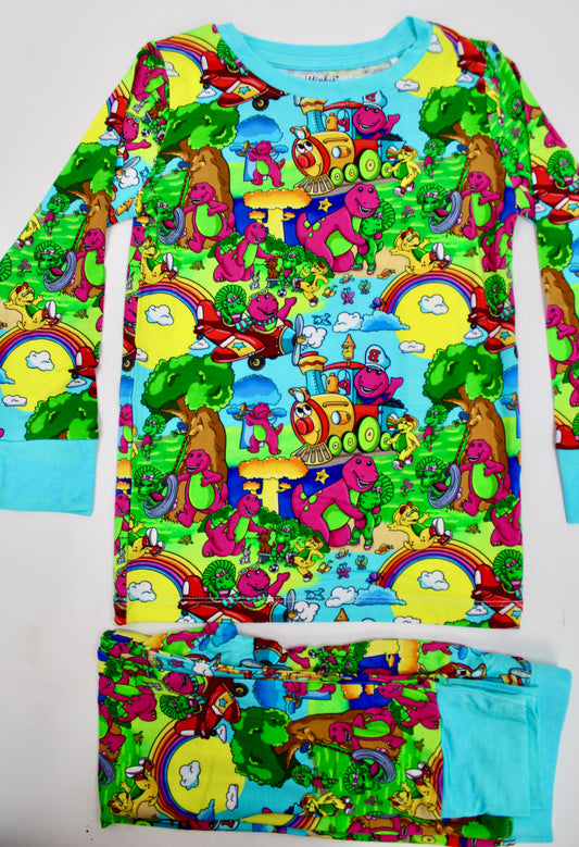 Friendly Purple Dinosaur 2 Piece Set