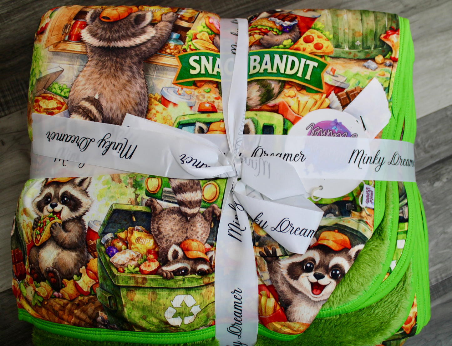 Snack Bandit 60x80 Bamboo Plush