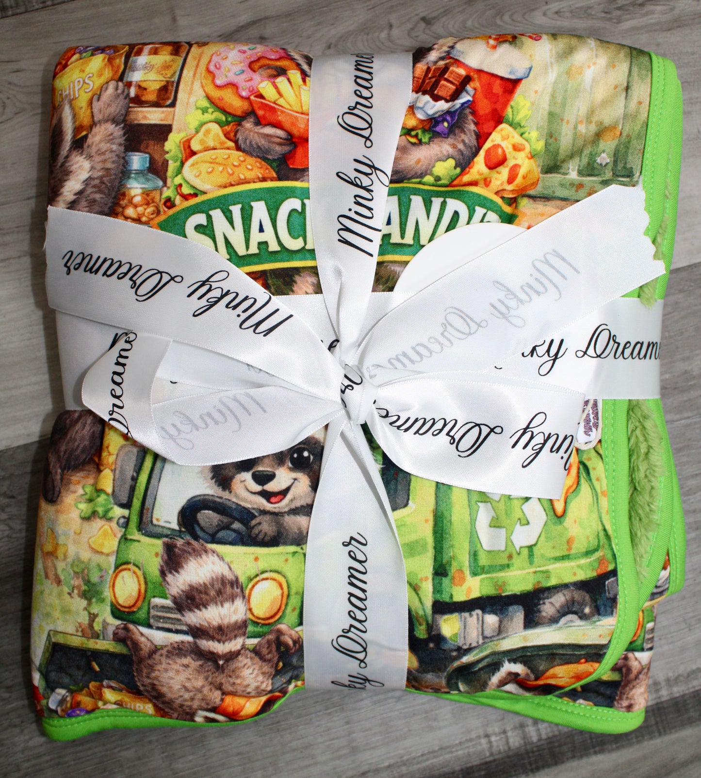 Snack Bandit 30x40 Bamboo Plush
