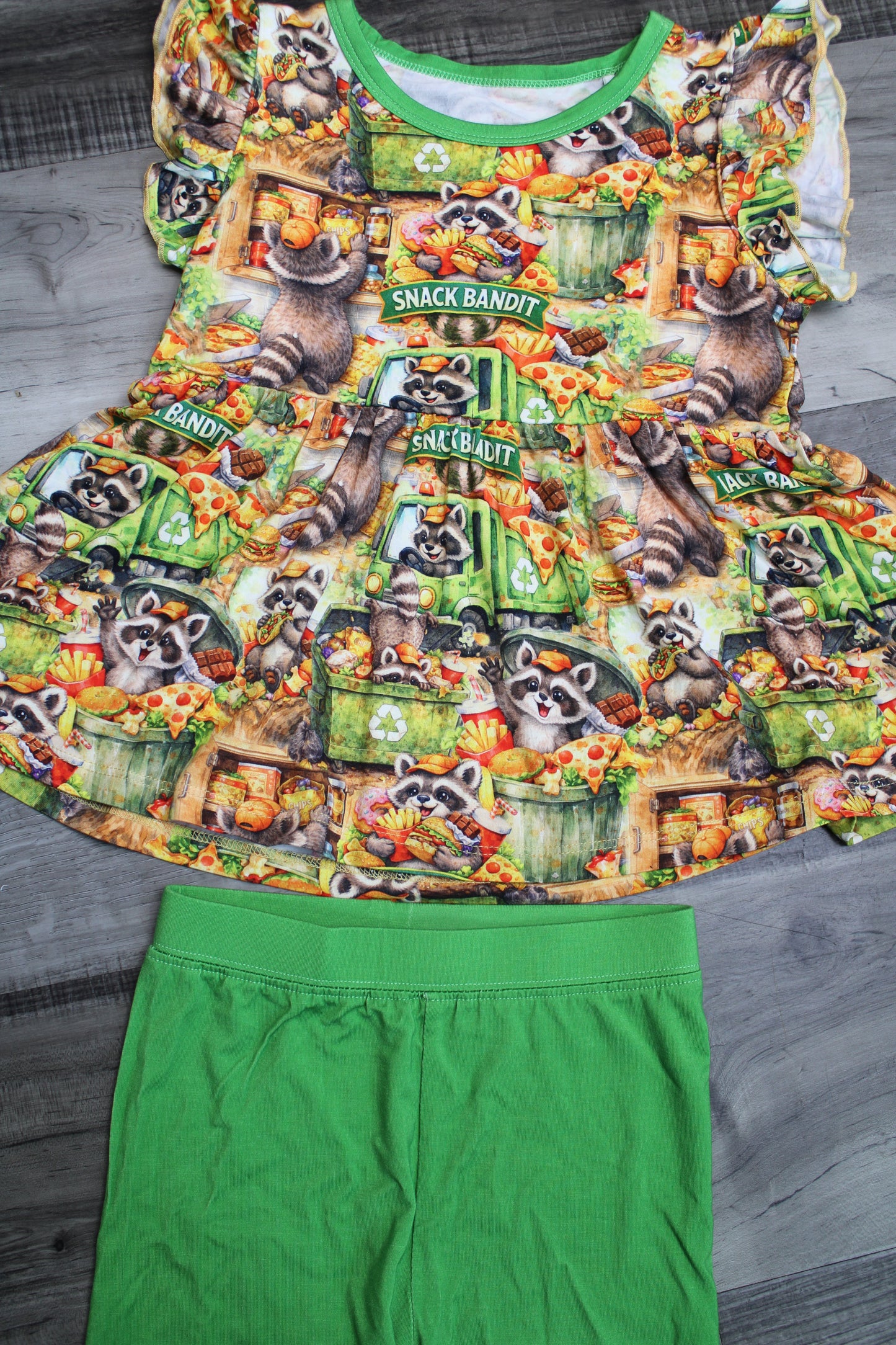Snack Bandit Peplum & Shorts
