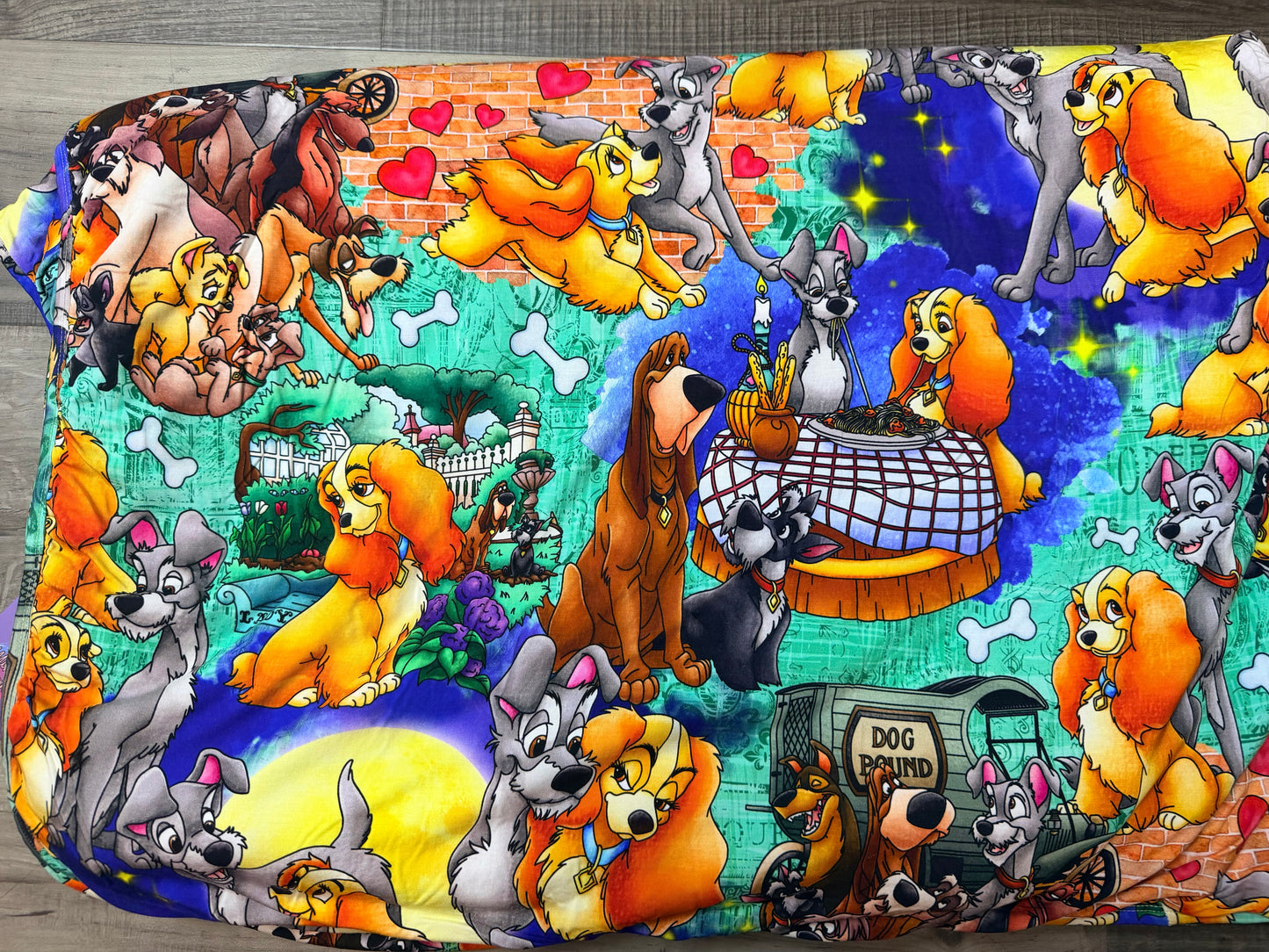 Candlelit Canines 60x80 Bamboo Plush