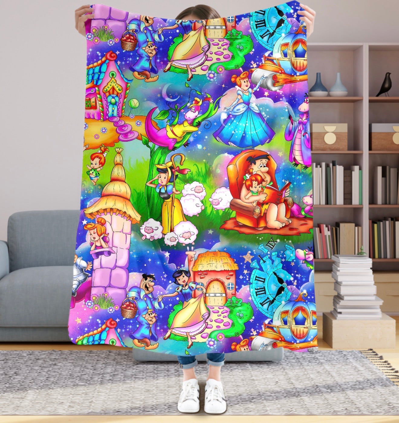 Once Upon Bedrock 50x60 Plush Blanket #3