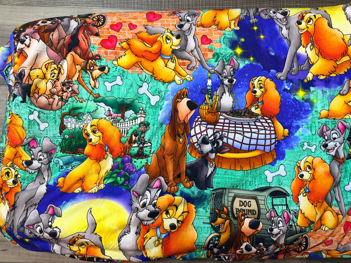 Candlelit Canines 60x80 Bamboo Plush
