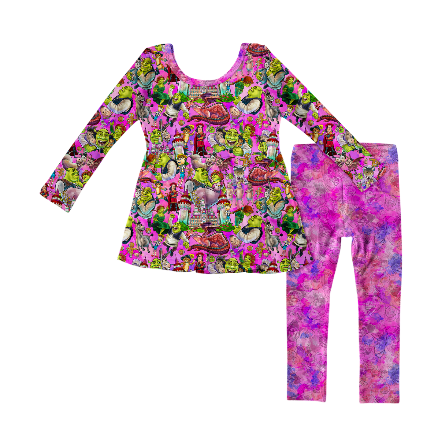 Happily Ever Afterland Long Sleeve Peplum Set