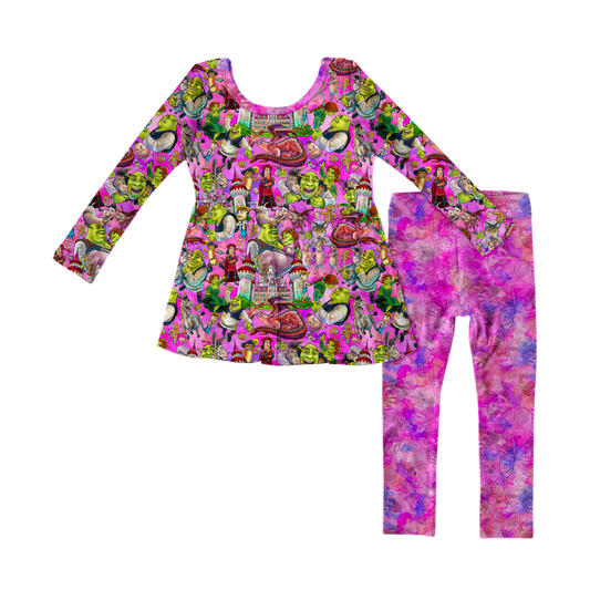 Happily Ever Afterland Long Sleeve Peplum Set