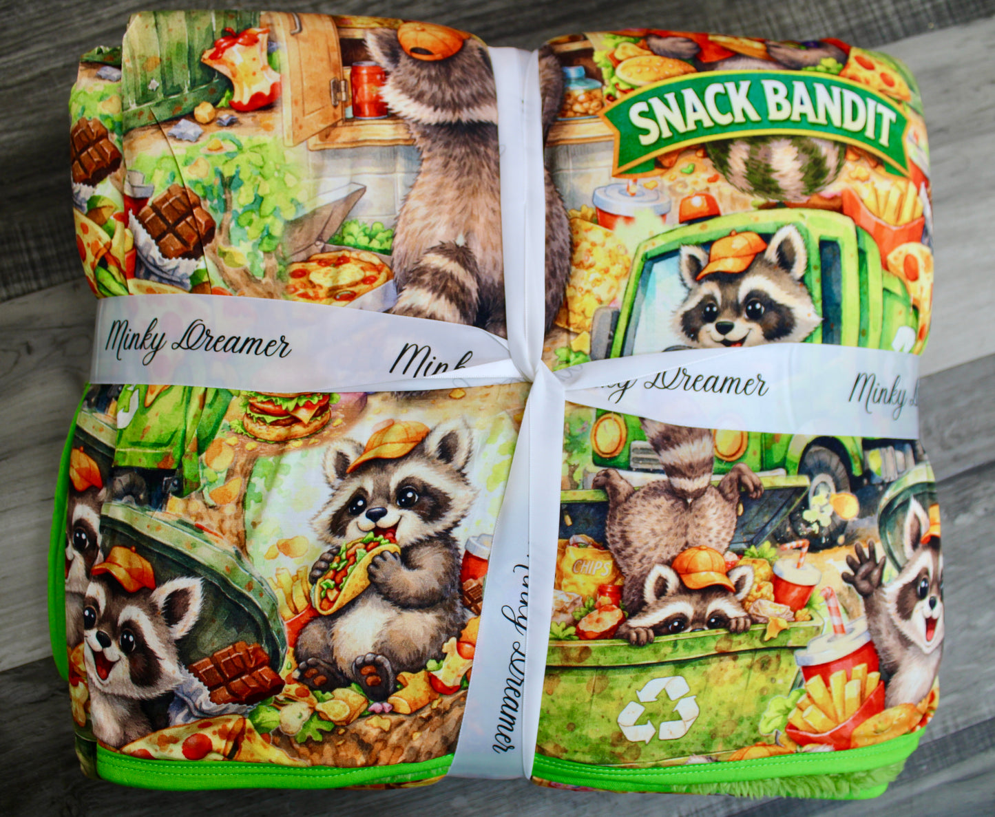 Snack Bandit 60x80 Bamboo Plush