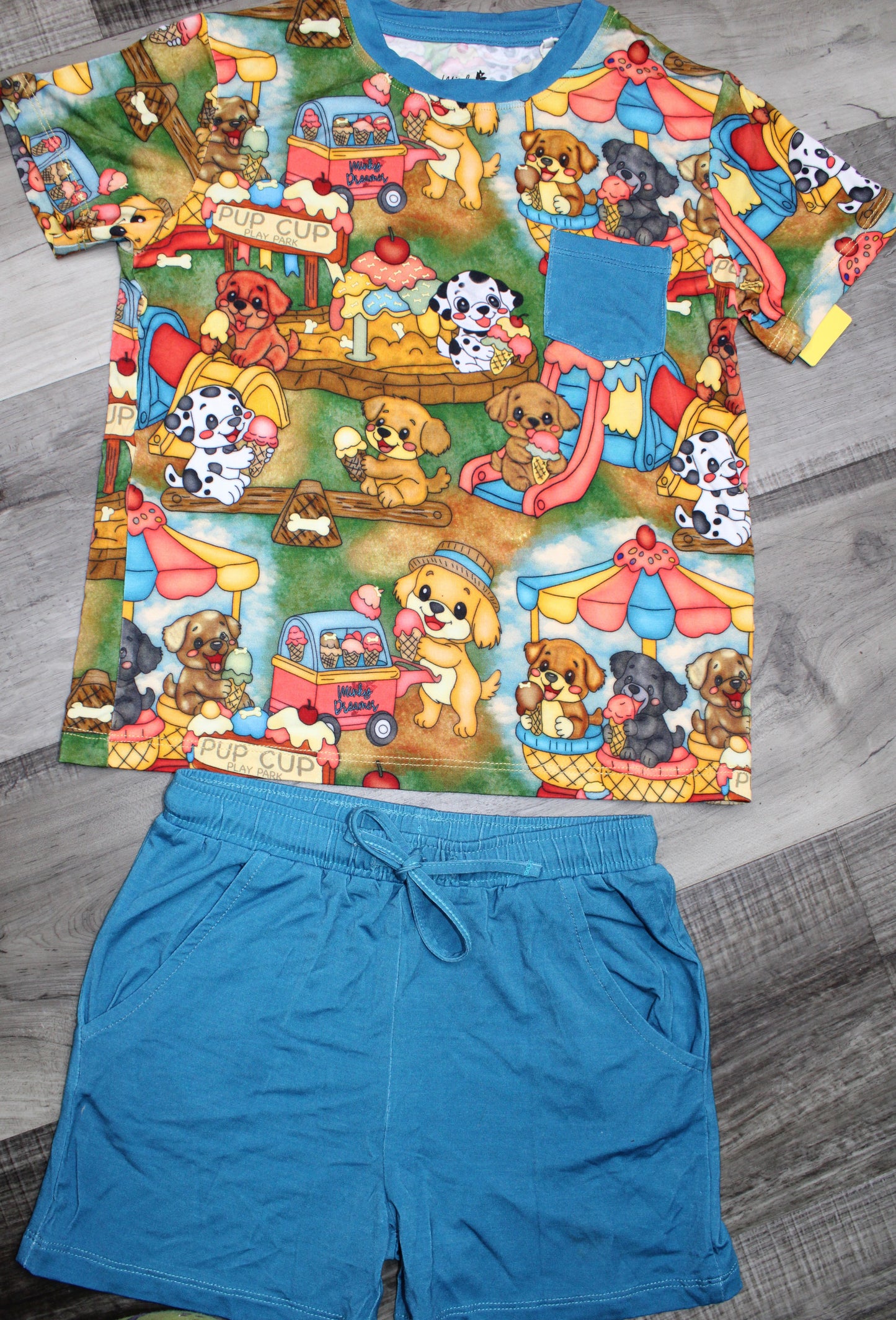 Bark Park Pocket Tee and Shorts