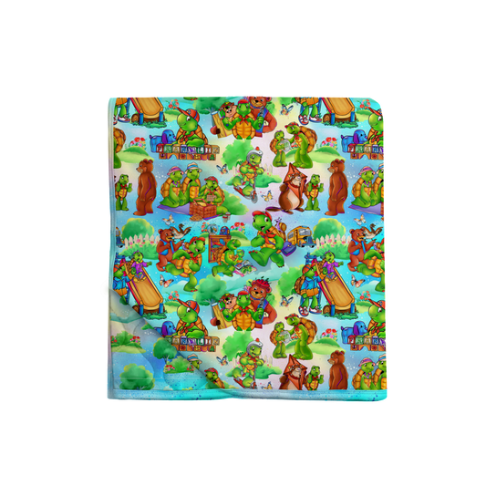 Turtle Friends 60x60 2.5 Tog Quilted Blanket
