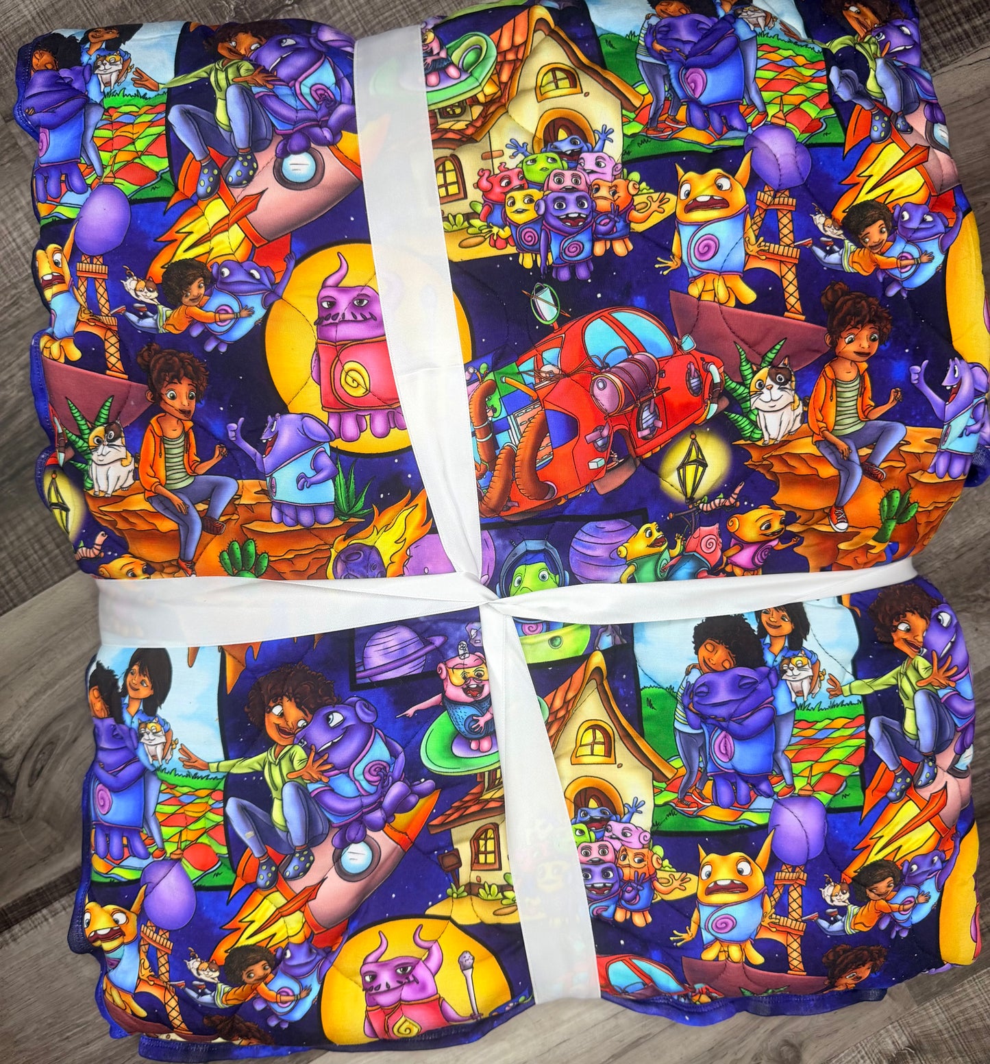 Intergalactic Homies 65x85 Quilted Blanket